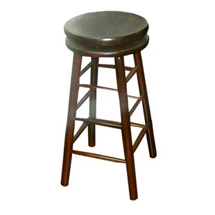 Picture of 007 Classic Backless Swivel Wood Stool 