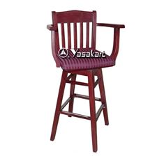 Picture of 070 Library Swivel Wood Swivel Bar Stool