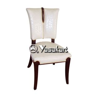 Picture of 3004 Serafina Parson Deluxe Leather Wood Side Chair 