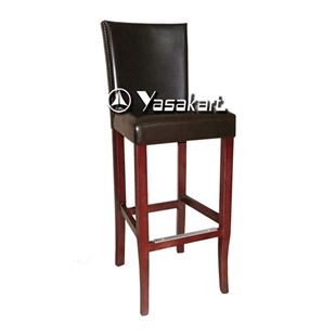 Picture of 2011 Chintaly Parsons Deluxe Leather Wood Barstool 