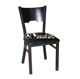 Picture of 077 Metal Frame Wood Side Chair (WALNUT)