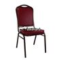 Picture of 120 Calhoun Convention Stacking chair w. Burgundy pattern