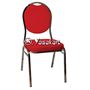 Picture of 130 Tear drop Stacking chair w. Red pattern