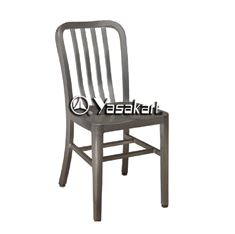 Picture of 165 Brushed Aluminum Navy Side Chair 