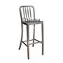 Picture of 165 Brushed Aluminum Navy Barstool