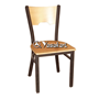 Picture of 077 Metal Frame Wood Side Chair (NATURAL)
