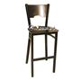 Picture of 077 Metal Frame Wood Barstool (Walnut)
