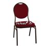 Picture of 130 Tear drop Stacking chair w. Burgundy pattern