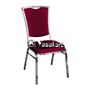 Picture of 136 Silhouse Stacking chair W. Burgundy Pattern