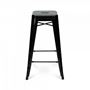 Picture of 1025 Tabouret BLACK Powder Coated Stool 