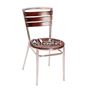 Picture of 159M Indoor Aluminum Frame and BeechWood Slats Side Chair (Mahogany Finish)  